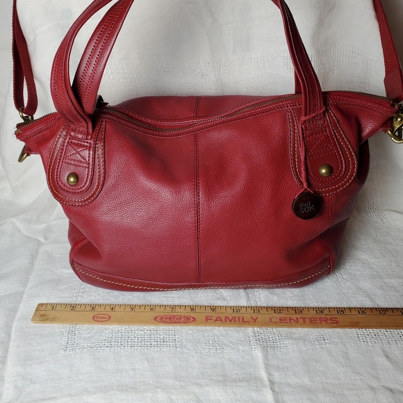 The Sak Red Pebble Leather Crossbody Shoulder Bag - Picture 3 of 12